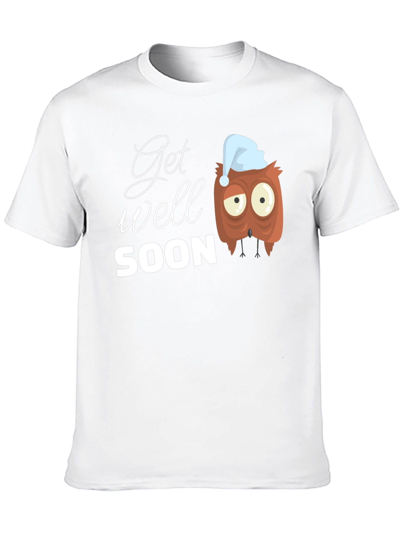Get Well Soon Owl Graphic T-Shirt