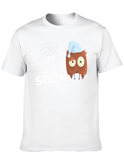 Get Well Soon Owl Graphic T-Shirt
