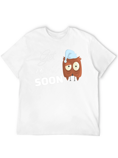 Get Well Soon Owl Graphic T-Shirt