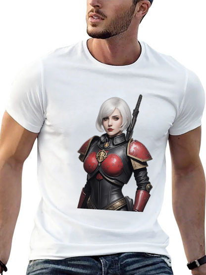 Sci-Fi Warrior Woman Graphic Tee - Black