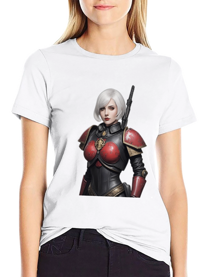 Sci-Fi Warrior Woman Graphic Tee - Black