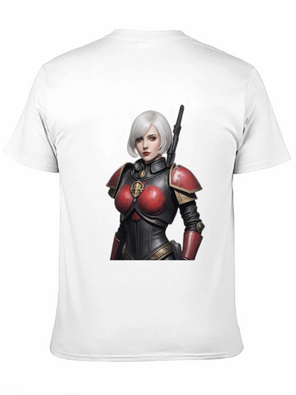 Sci-Fi Warrior Woman Graphic Tee - Black