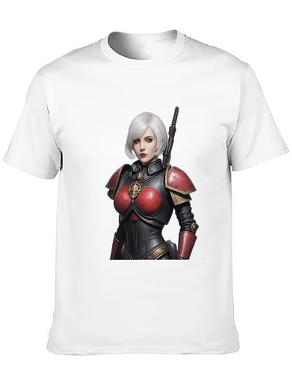 Sci-Fi Warrior Woman Graphic Tee - Black