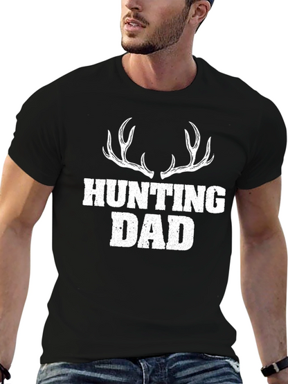 Hunting Dad T-Shirt - Antler Design - Perfect Gift
