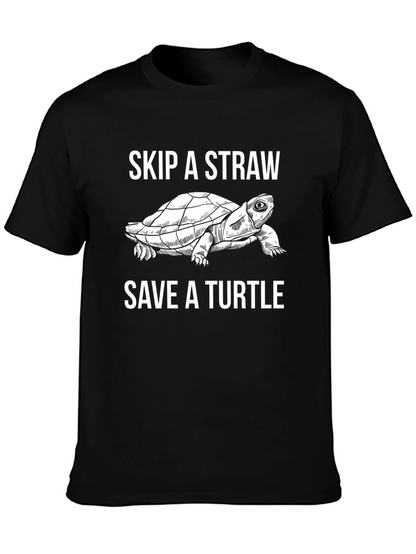 Skip a Straw Save a Turtle Graphic Tee