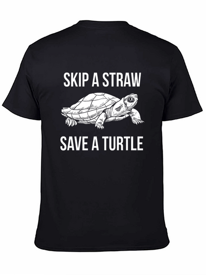 Skip a Straw Save a Turtle Graphic Tee