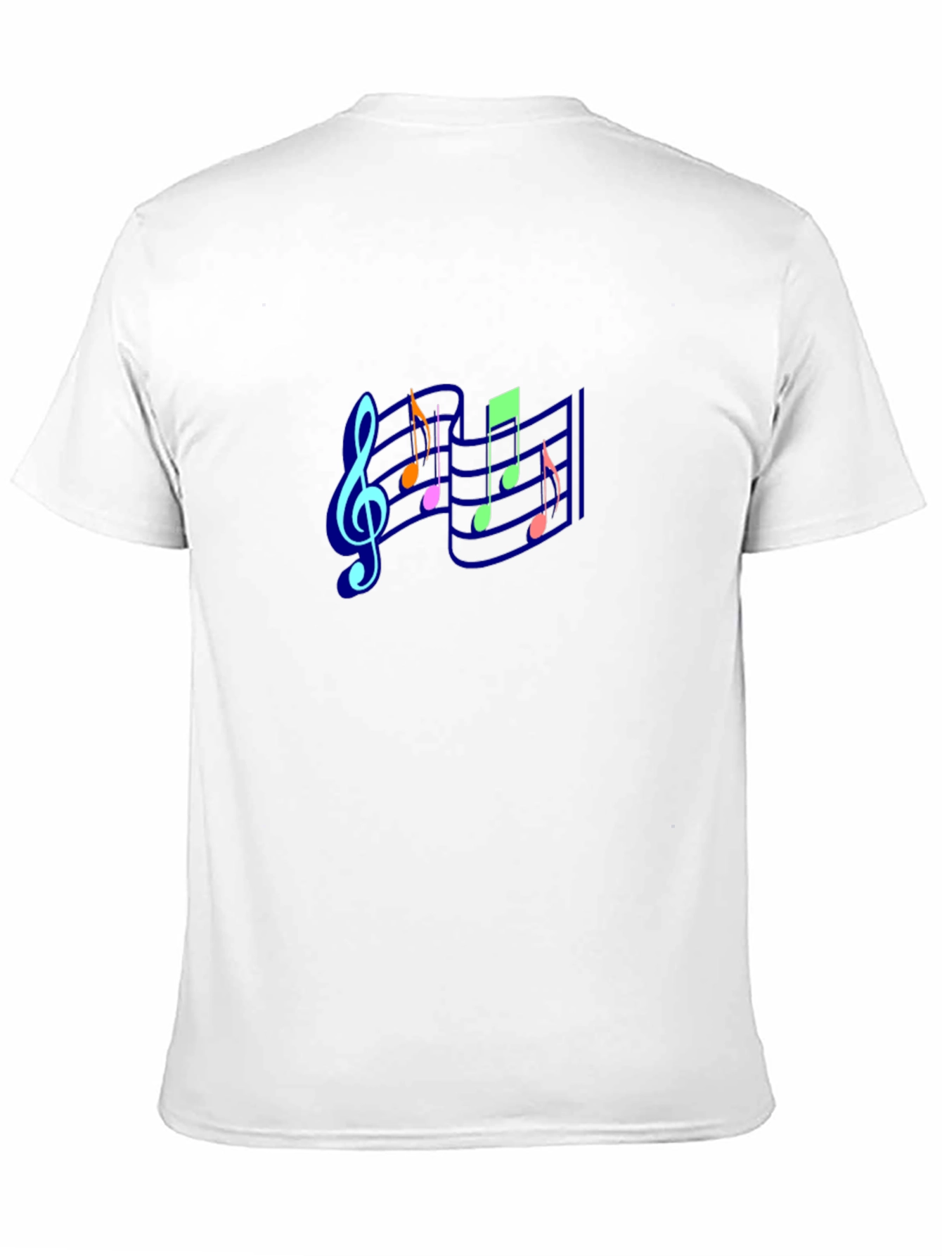 Musical Notes Black T-Shirt
