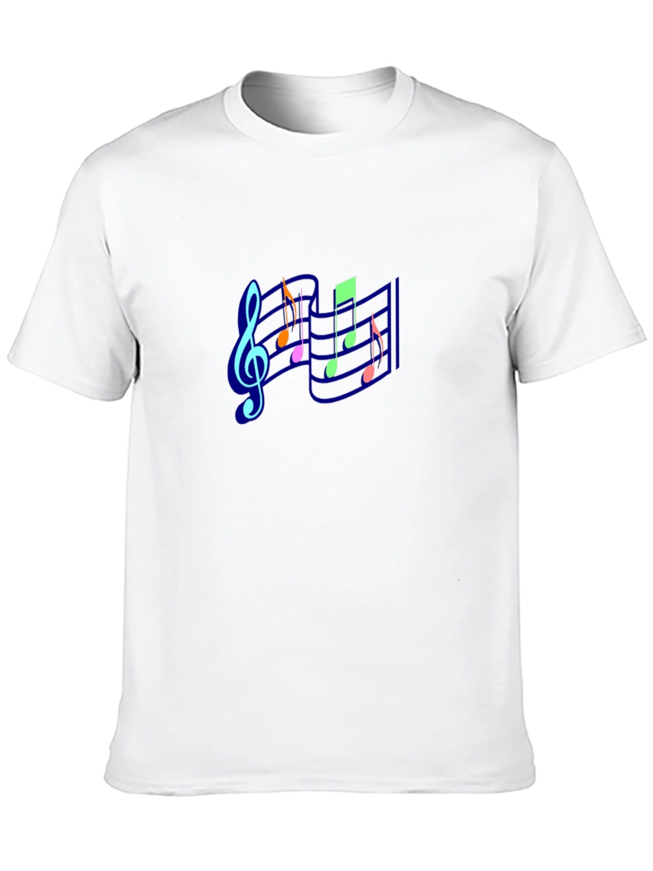 Musical Notes Black T-Shirt