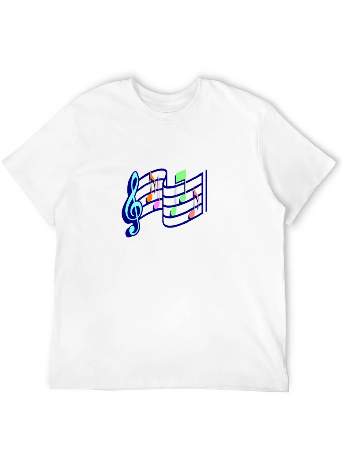 Musical Notes Black T-Shirt