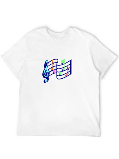 Musical Notes Black T-Shirt