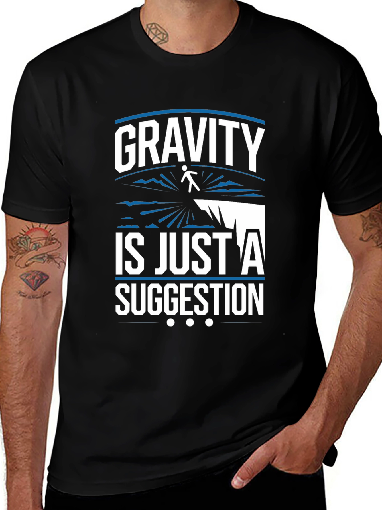 Gravity Suggestion Graphic Tee - Black