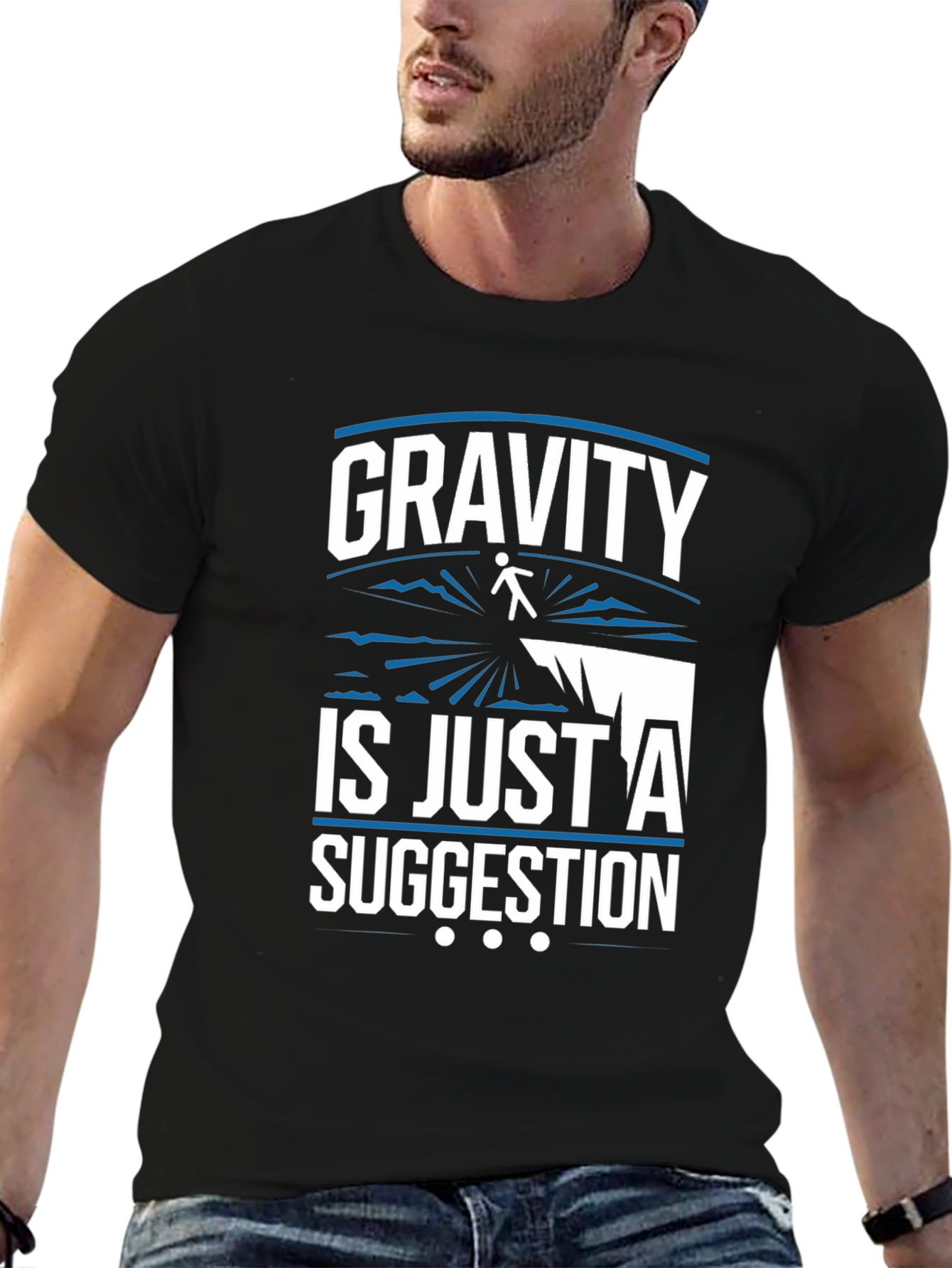 Gravity Suggestion Graphic Tee - Black
