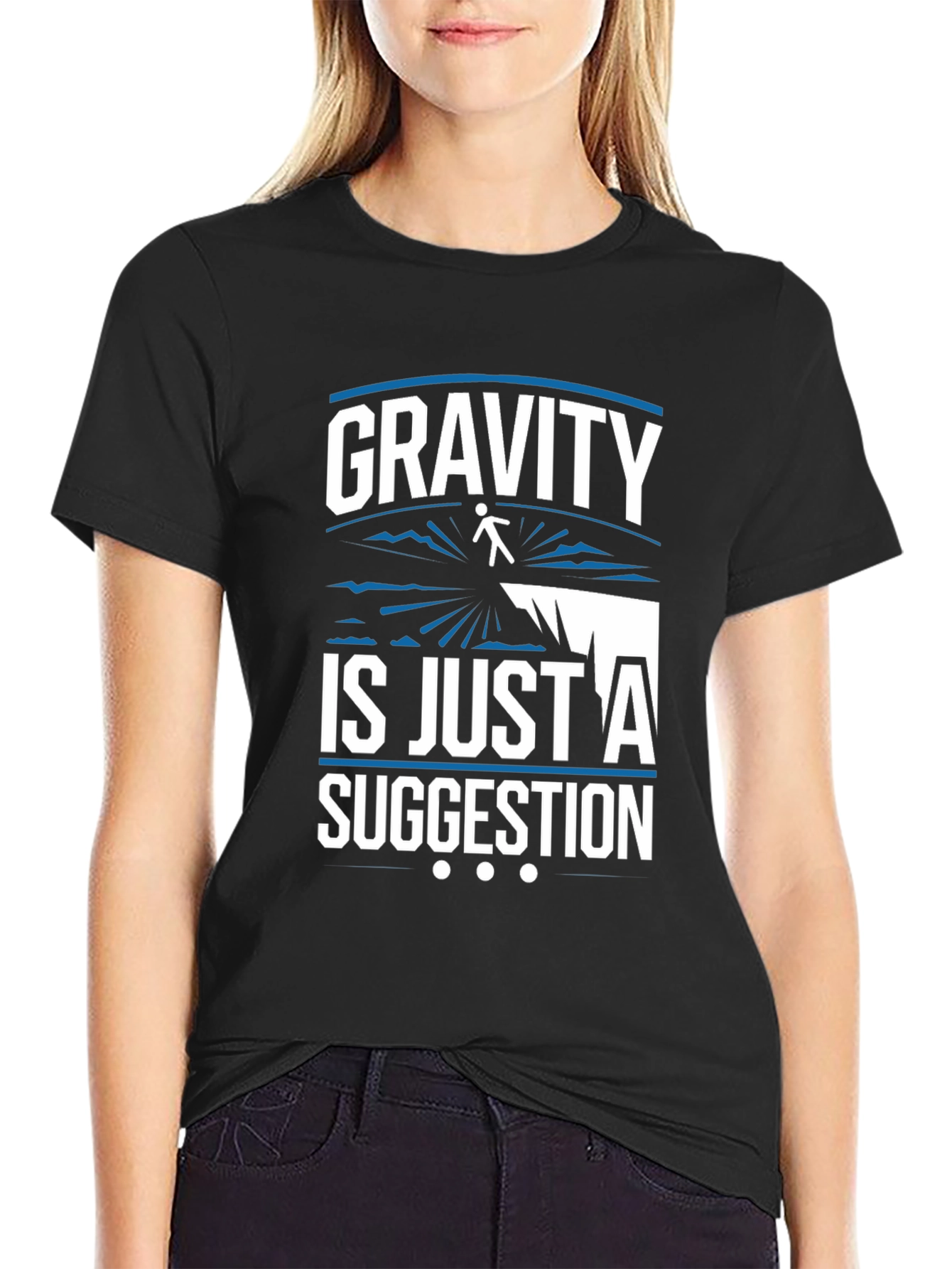 Gravity Suggestion Graphic Tee - Black