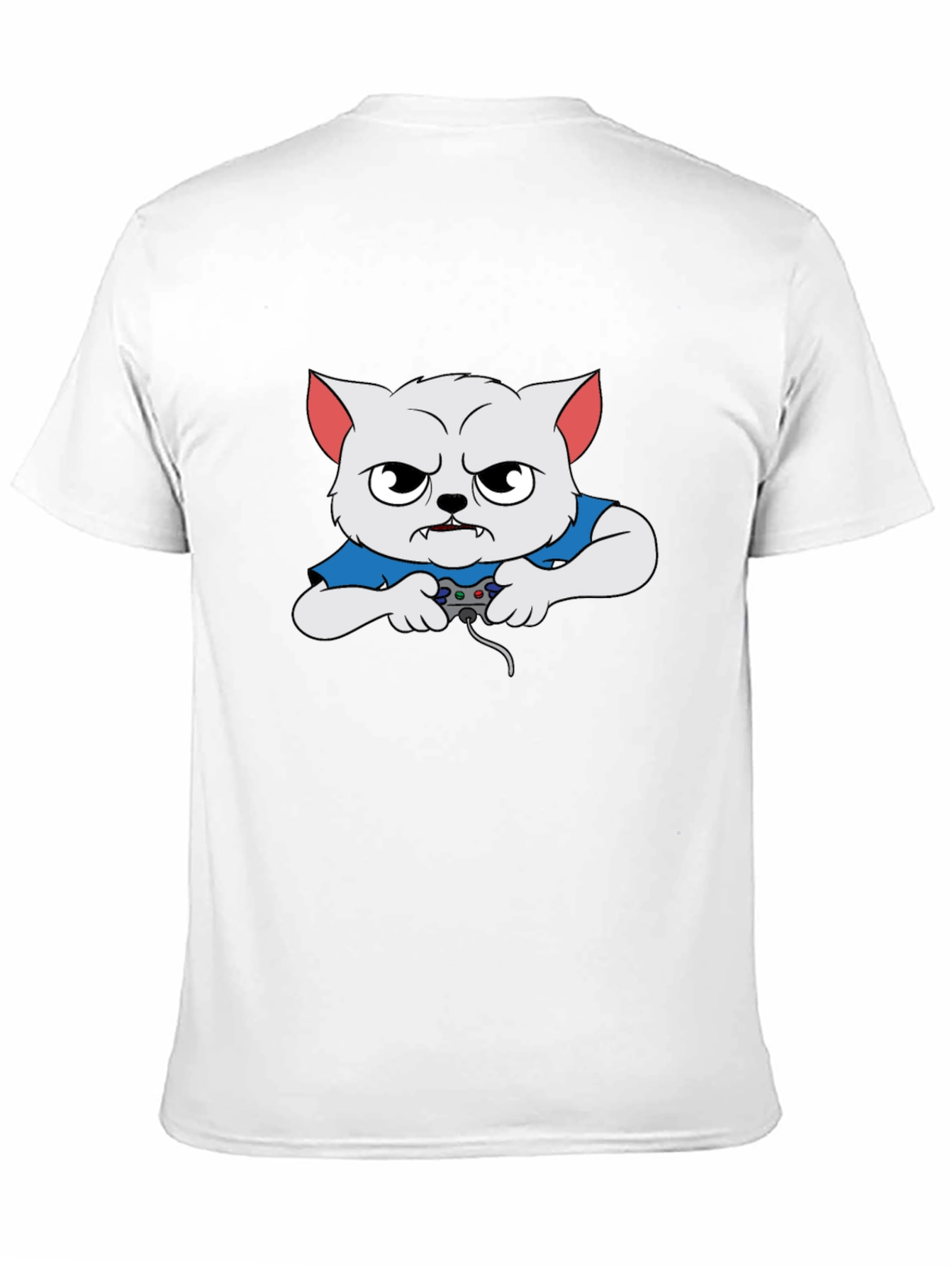 Gamer Cat Graphic T-Shirt