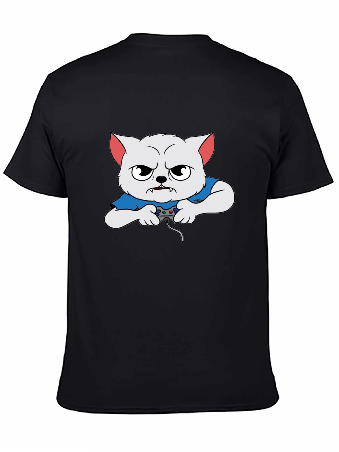 Gamer Cat Graphic T-Shirt
