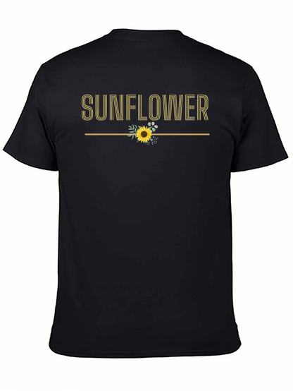Sunflower Graphic Tee - Trendy Floral Design