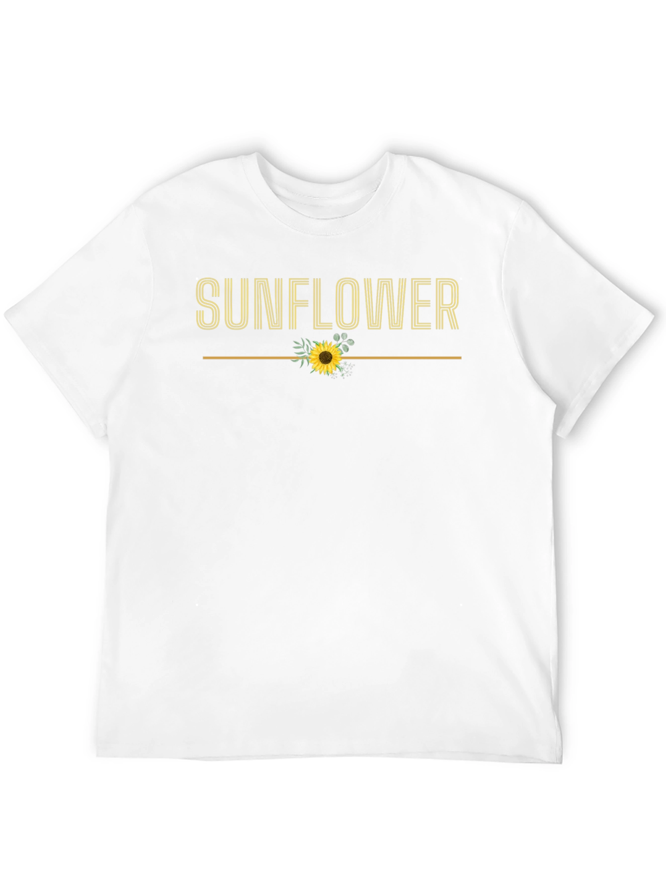 Sunflower Graphic Tee - Trendy Floral Design