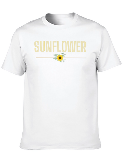 Sunflower Graphic Tee - Trendy Floral Design