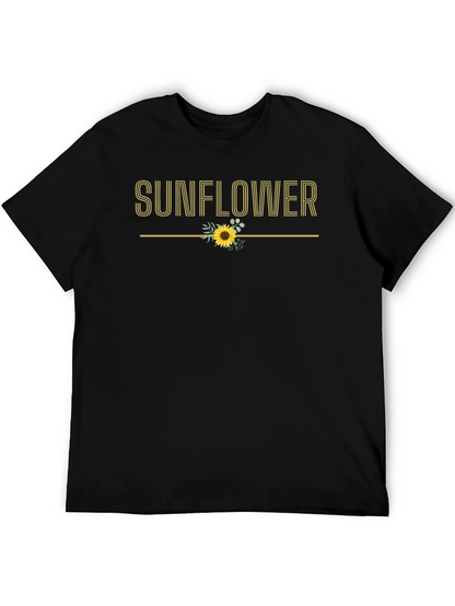 Sunflower Graphic Tee - Trendy Floral Design
