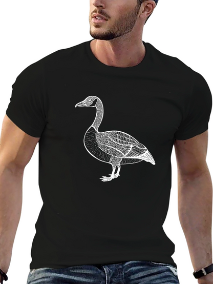 Goose Graphic Black T-Shirt - Wildlife Tee
