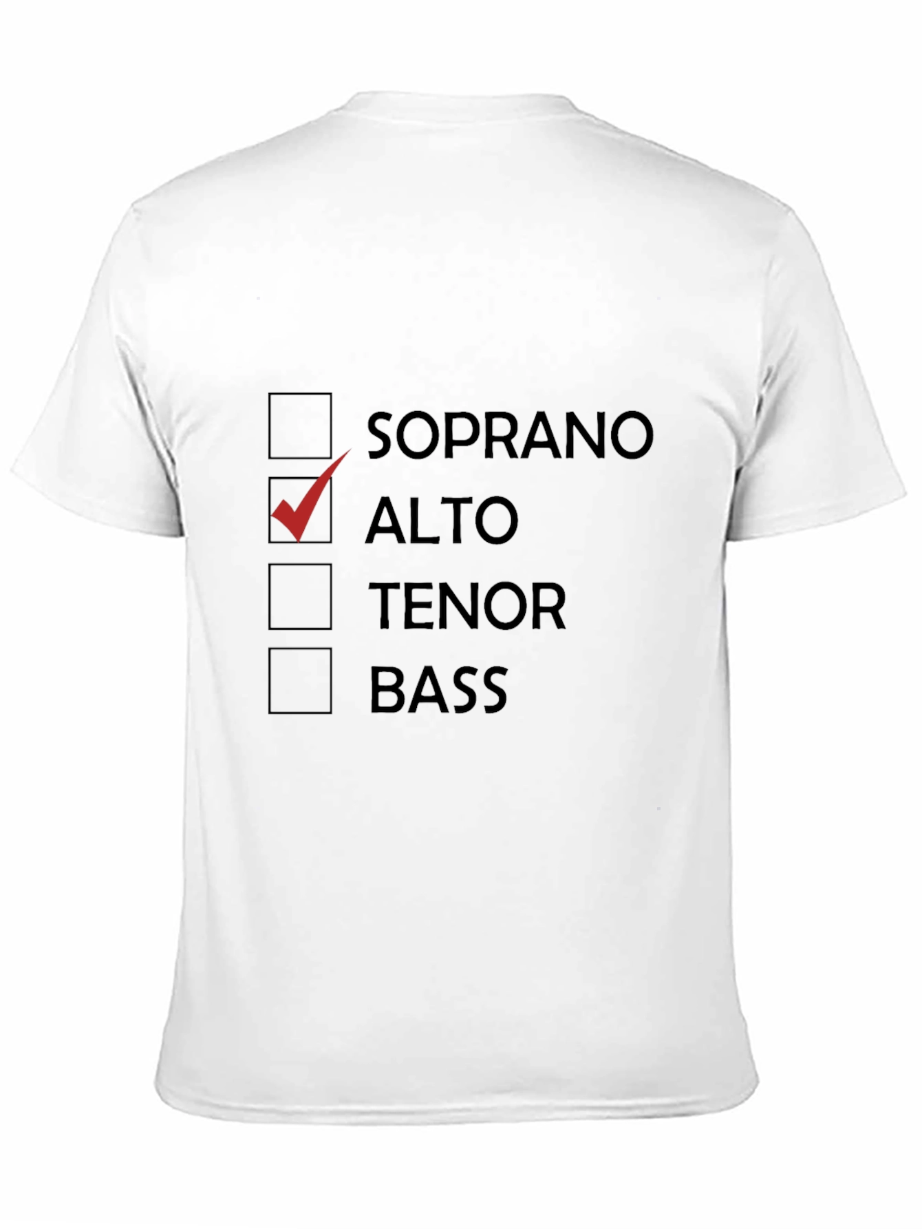 Alto Singer T-Shirt - Voice Part Tee