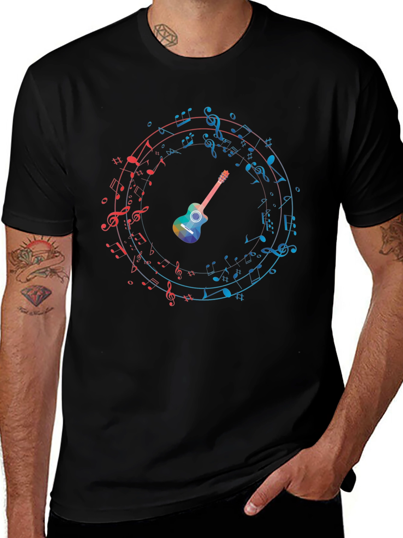 Musical Guitar Graphic Tee