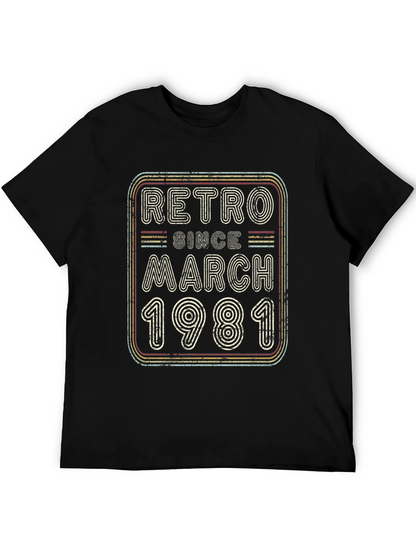 Retro Since March 1981 Graphic T-Shirt