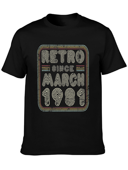 Retro Since March 1981 Graphic T-Shirt
