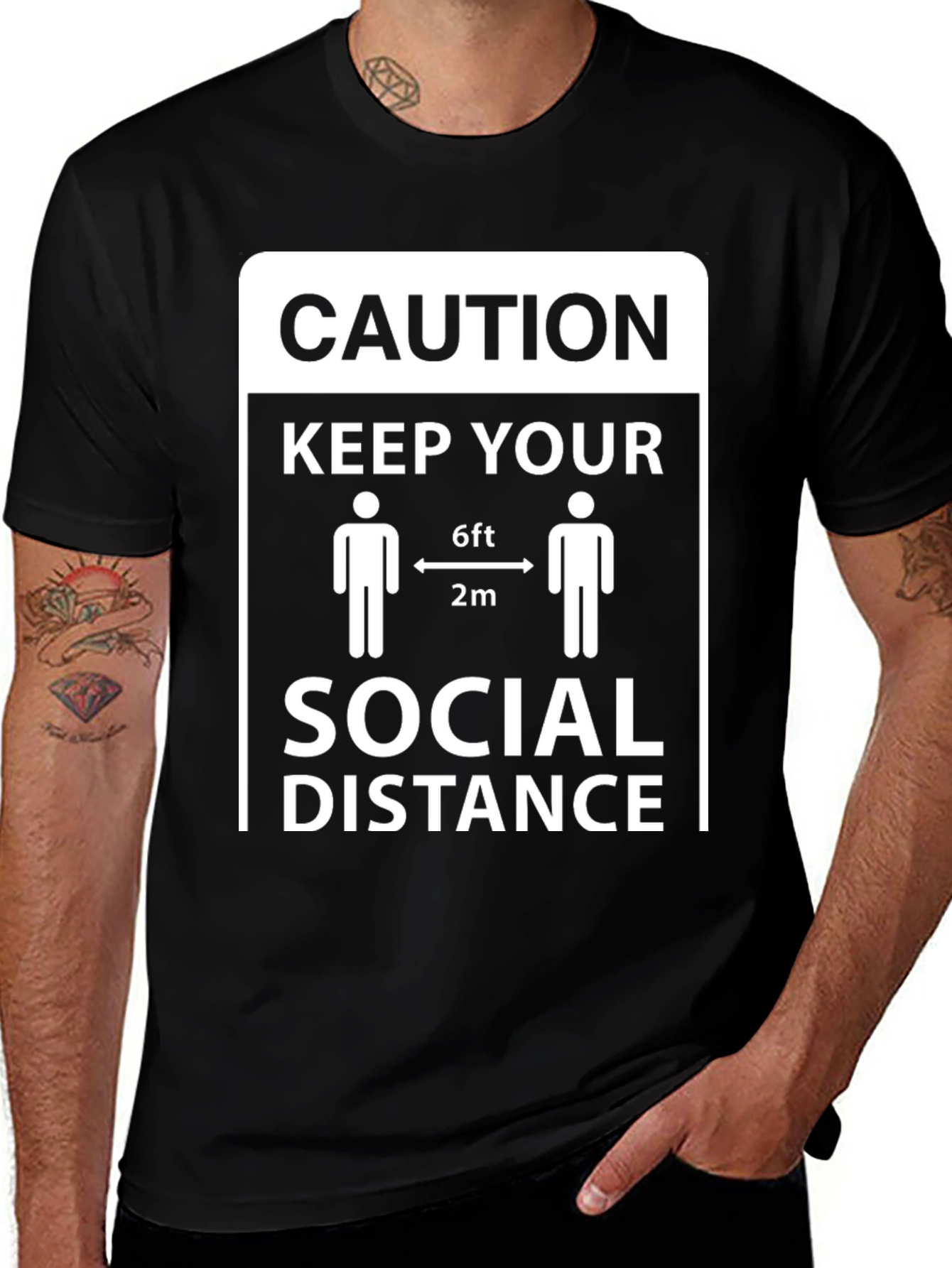 Caution Keep Your Social Distance T-Shirt
