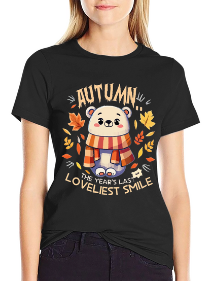 Autumn Bear Graphic T-Shirt