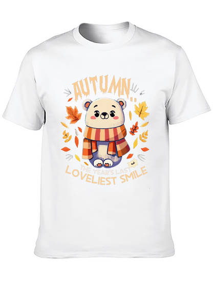 Autumn Bear Graphic T-Shirt