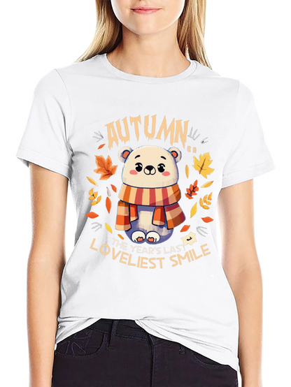 Autumn Bear Graphic T-Shirt