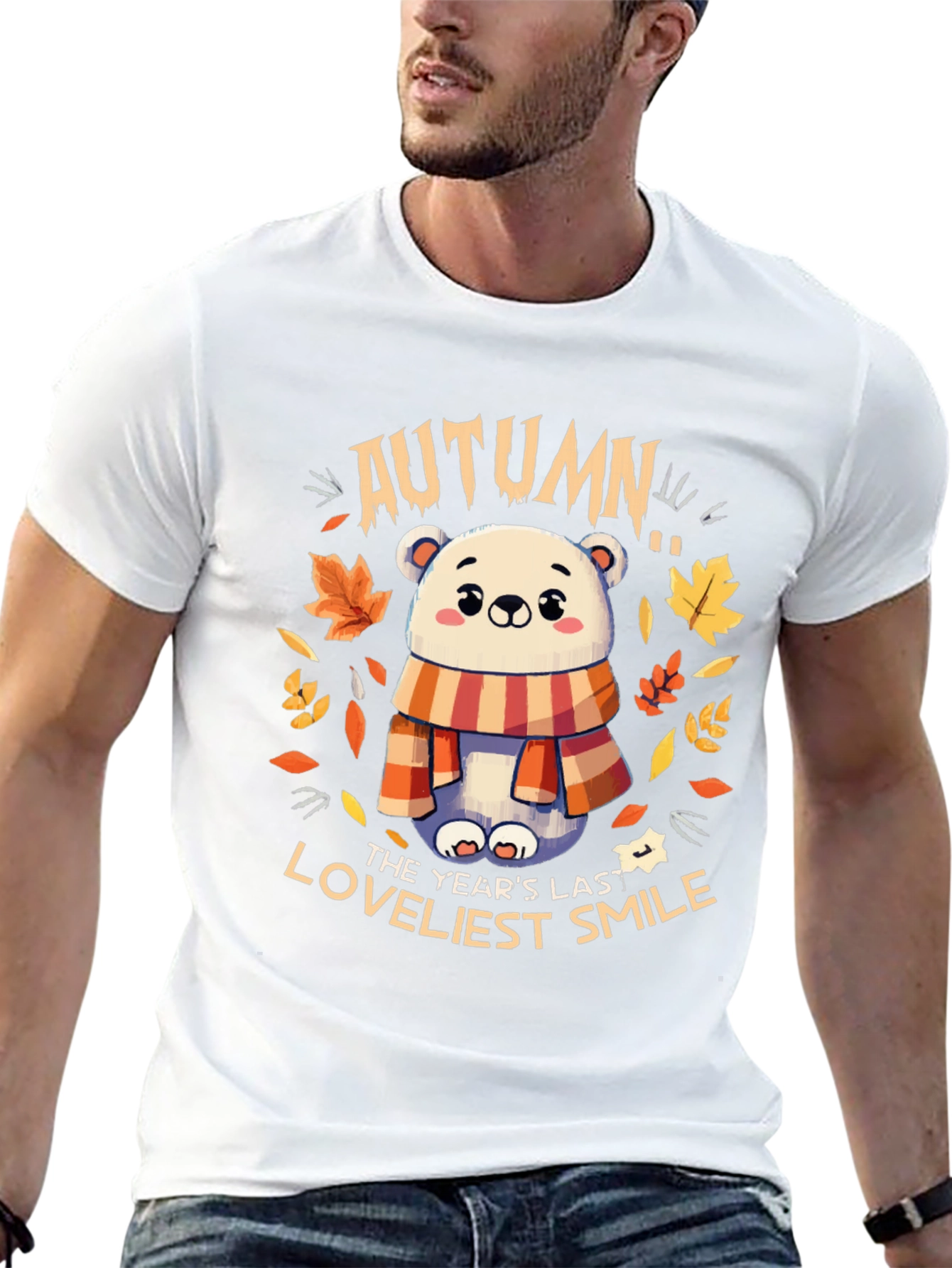 Autumn Bear Graphic T-Shirt