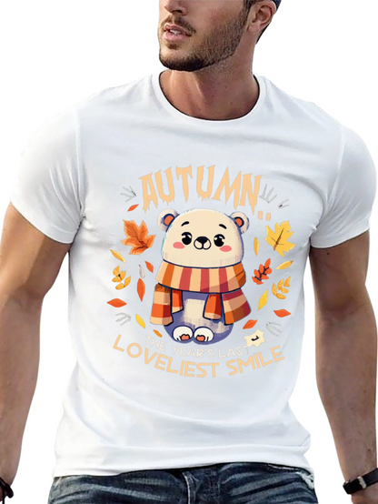 Autumn Bear Graphic T-Shirt