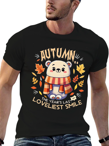 Autumn Bear Graphic T-Shirt