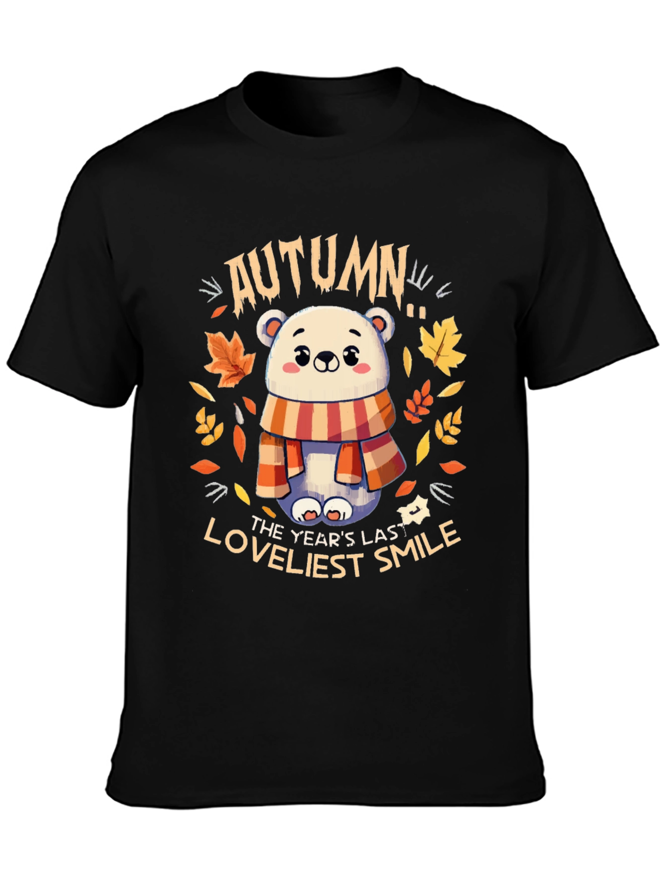 Autumn Bear Graphic T-Shirt