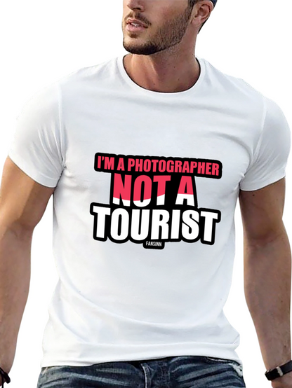 Im a Photographer Not a Tourist Black T-Shirt