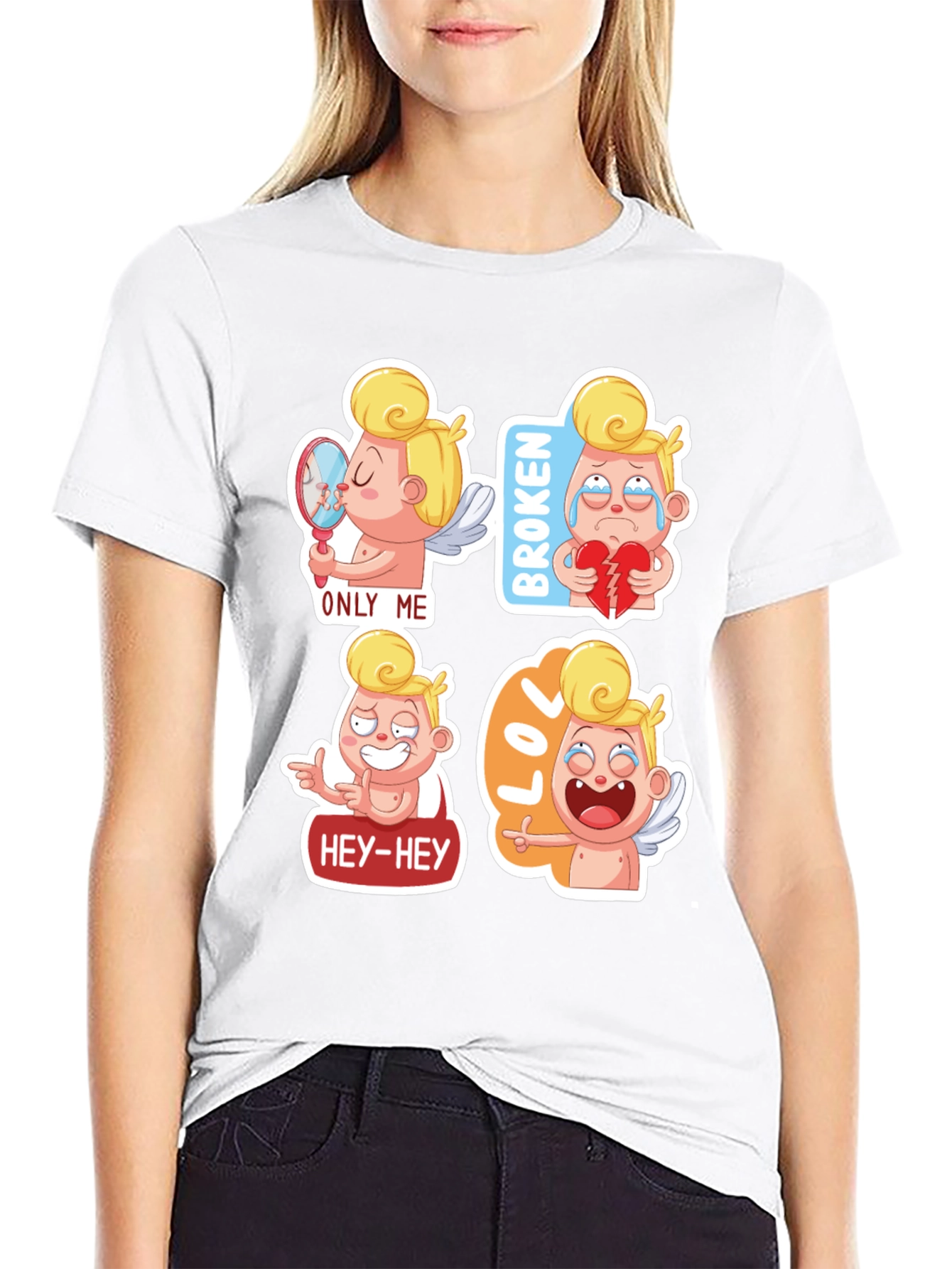 Cupid Emoji T-Shirt - Valentines Day Gift