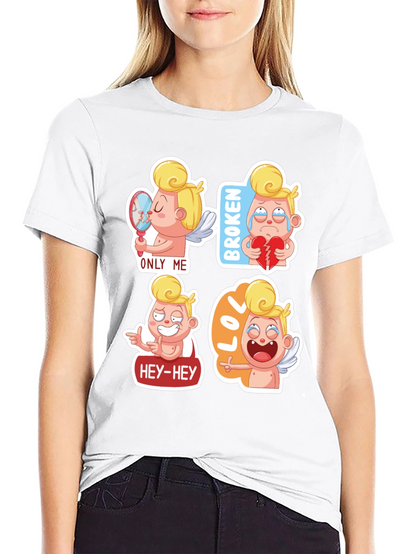 Cupid Emoji T-Shirt - Valentines Day Gift