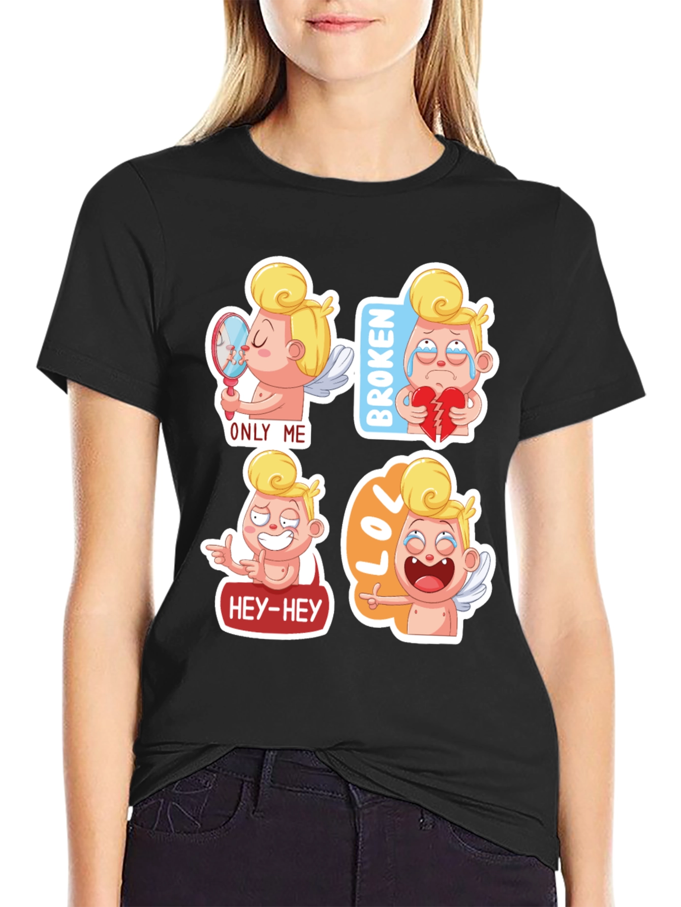 Cupid Emoji T-Shirt - Valentines Day Gift