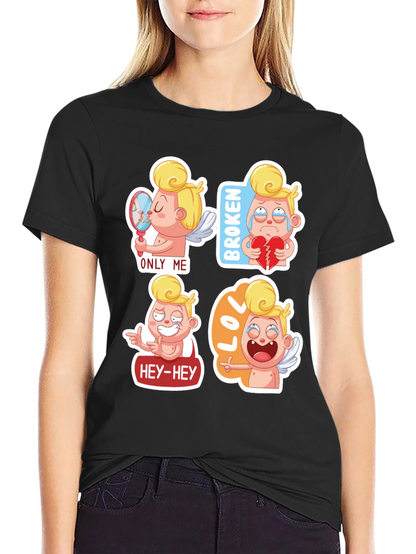 Cupid Emoji T-Shirt - Valentines Day Gift