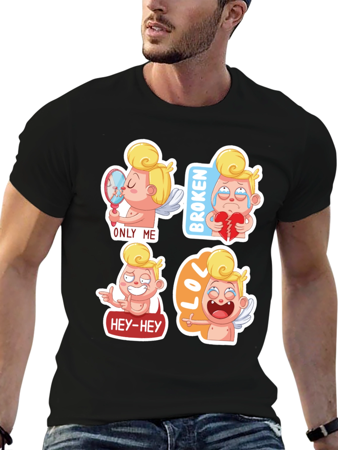 Cupid Emoji T-Shirt - Valentines Day Gift