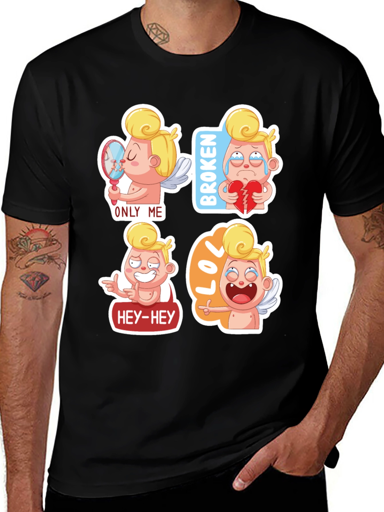 Cupid Emoji T-Shirt - Valentines Day Gift