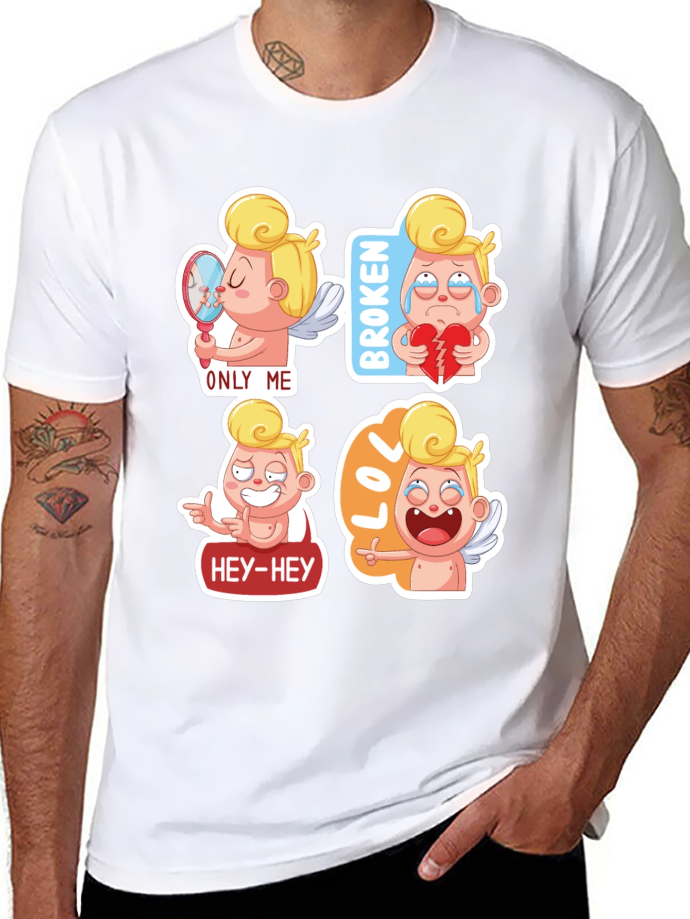 Cupid Emoji T-Shirt - Valentines Day Gift