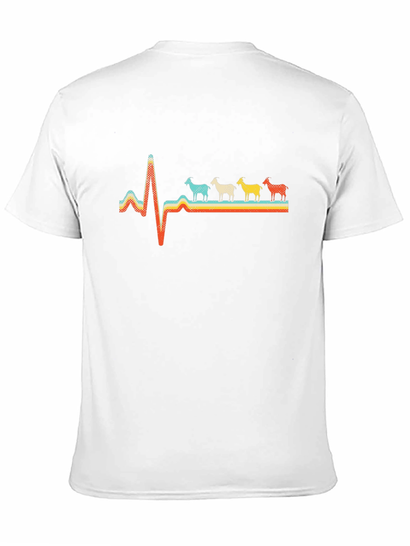 Goat Heartbeat Retro T-Shirt