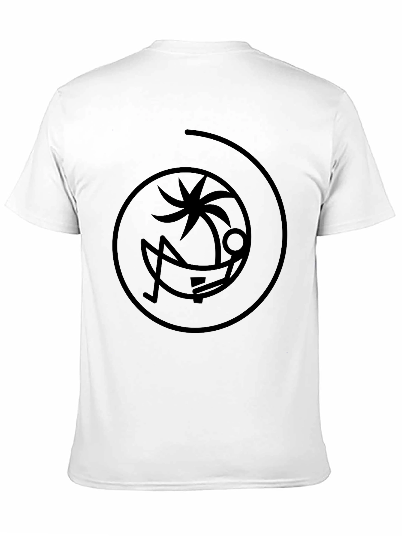 Relaxing Palm Tree Black T-Shirt
