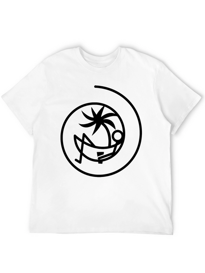 Relaxing Palm Tree Black T-Shirt