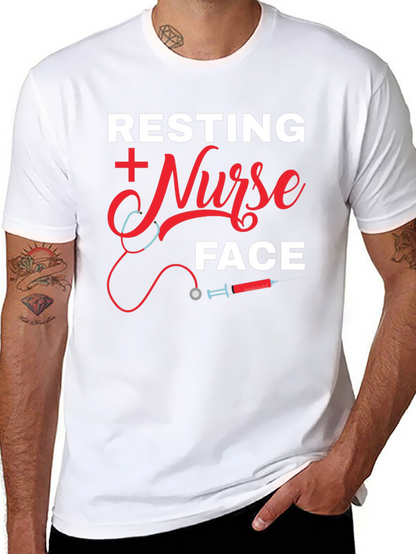 Resting Nurse Face Graphic T-Shirt