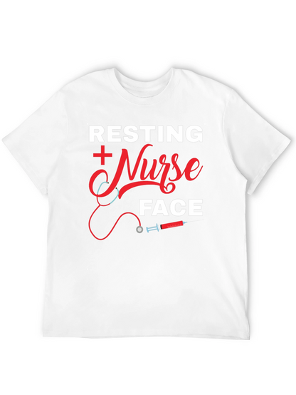 Resting Nurse Face Graphic T-Shirt