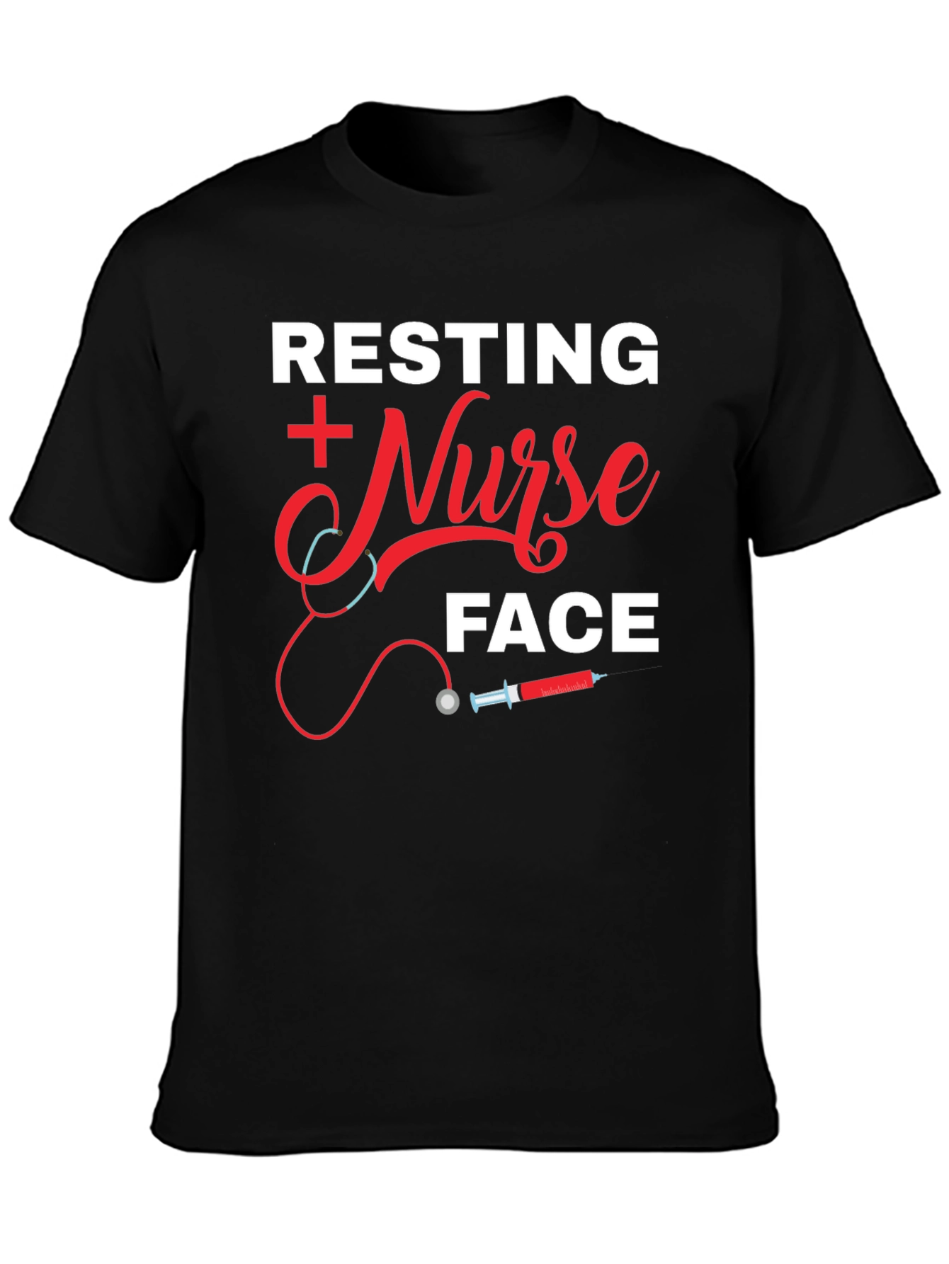 Resting Nurse Face Graphic T-Shirt